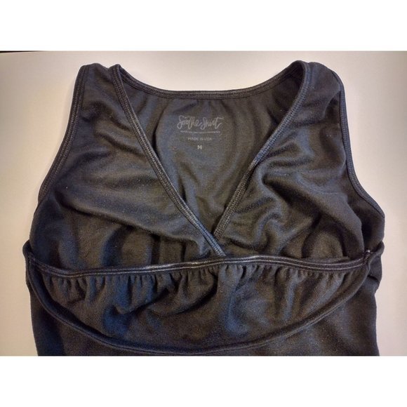 LuLaBu Soothe Shirt black Tank Size Med Baby Wearing - Picture 3 of 7